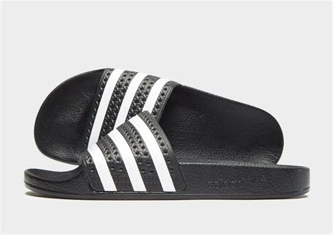 adidas slides women black